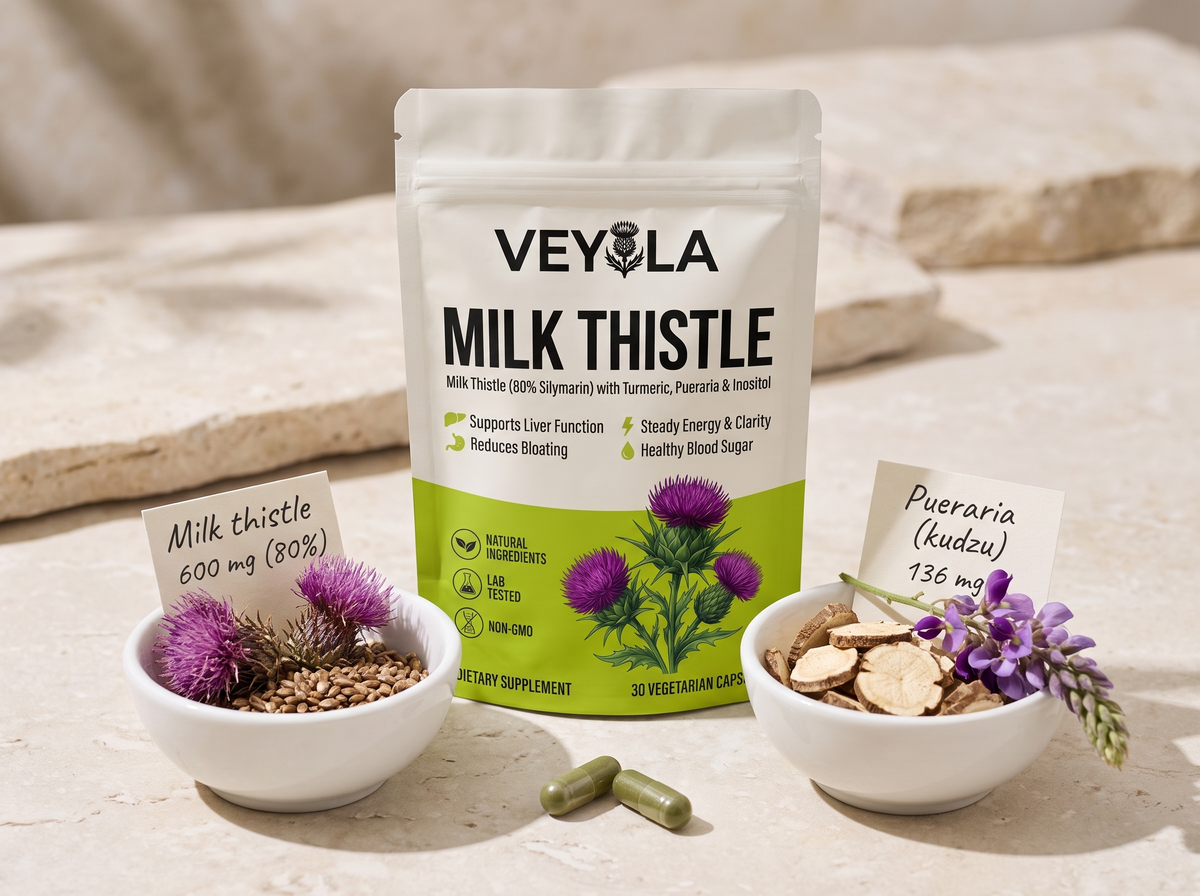 Veyola pouch with milk thistle and pueraria